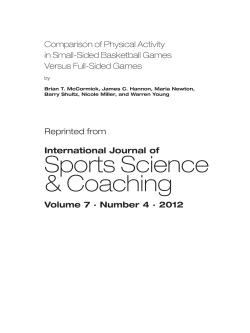 Comparison of Physical Activity in Small