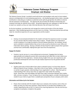 Job Shadow Packet for Employer