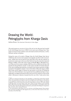 Drawing the World: Petroglyphs from Kharga Oasis
