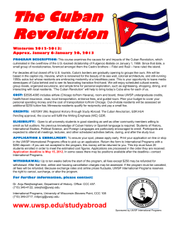 The Cuban Revolution