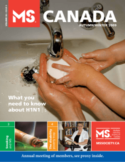 AuTumN/WiNTer - MS Society of Canada