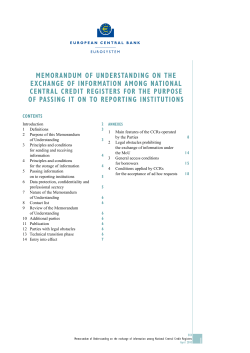 memorandum of understanding on the exchange of