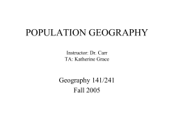 population geography