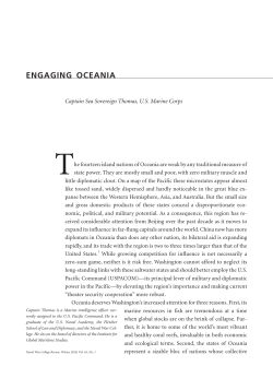 Engaging Oceania - US Naval War College
