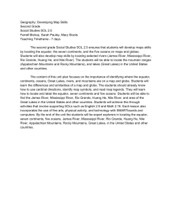 Geography: Developing Map Skills Second Grade