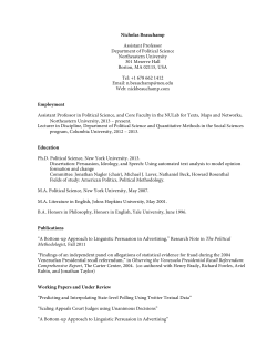 Curriculum Vitae - Northeastern University