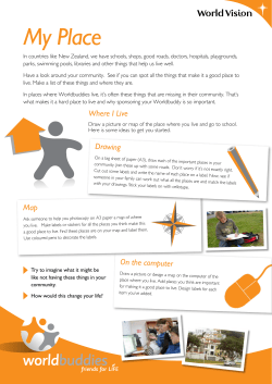 My Place - World Vision New Zealand