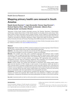 Mapping primary health care renewal in South