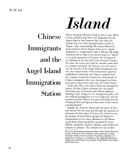 Island of Immortals: The Chinese and the Angel Island Immigration