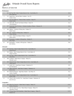 Orlando Overall Score Reports