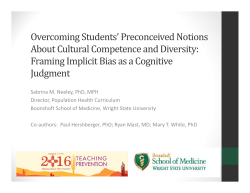 Overcoming Students` Preconceived Notions About Cultural
