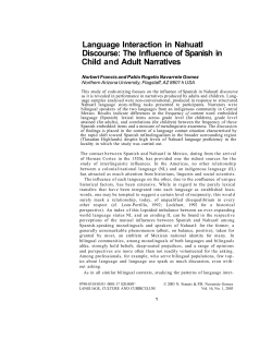 Language Interaction in NahuatI Discourse - www7