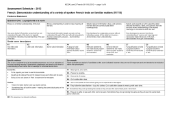 NCEA Level 2 French (91118) 2012