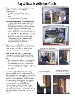 1. Prior to removing the present window, always check the following