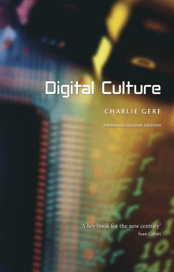 Digital Culture - Media Arts Cultures