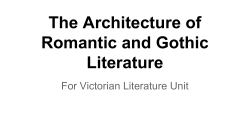 The Architecture of Romantic and Gothic Literature