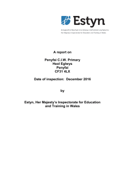Inspection report Penyfai C.I.W. School 2016 (English only)