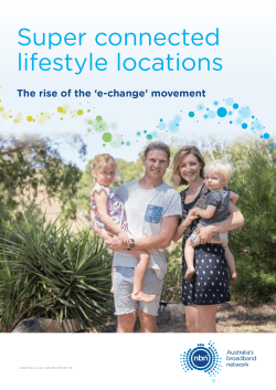 Super connected lifestyle locations