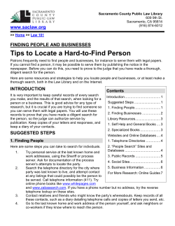 Finding People and Businesses Guide