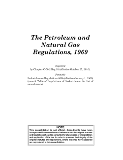 The Petroleum and Natural Gas Regulations, 1969
