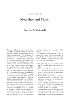 Metaphor and Music - Lawrence Zbikowski