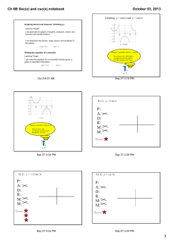 Ch 6B Sec(x) and csc(x).notebook
