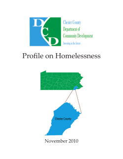 Ending Homelessness in Chester County