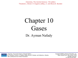 Chapter 10 Gases