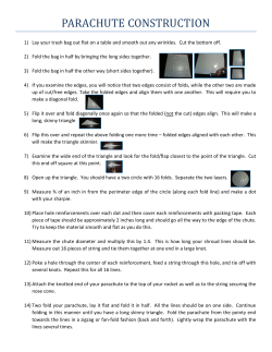 Parachute Construction Directions