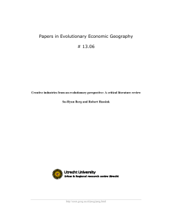 Papers in Evolutionary Economic Geography # 13.06