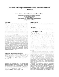 MARVEL: Multiple Antenna based Relative Vehicle