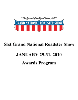 2010 Award Program - Grand National Roadster Show