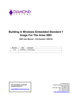 Building A Windows Embedded Standard 7 Image