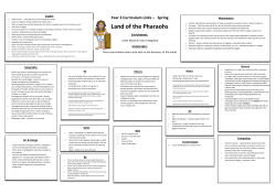 Land of the Pharaohs - Oyster Park Primary School