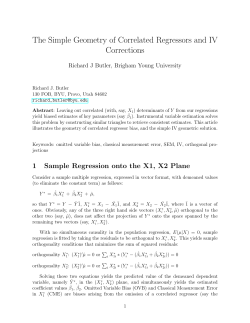 The Simple Geometry of ​​​​ Correlated