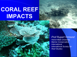 ORMOND Coral Reef Impacts Lecture Feb 2017