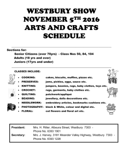 2016 HOME INDUSTRIES SCHEDULE here