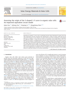Assessing the origin of the S-shaped I&ndash;V curve in