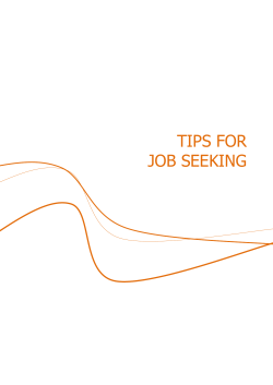 Tips for job seeking