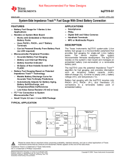 bq27510-G1 - Texas Instruments