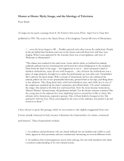 Homer at Home: Myth, Image, and the Ideology of Television