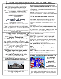 24th Annual Milton Winter Carnival - February