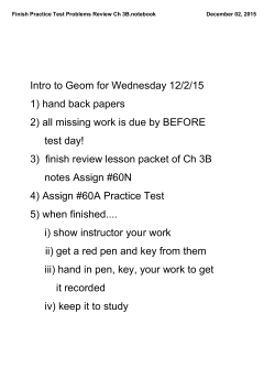 Finish Practice Test Problems Review Ch 3B.notebook