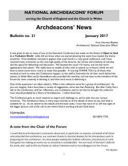 Archdeacons` News no. 21