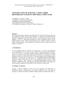 construction of jchypar, a steel fiber reinforced concrete