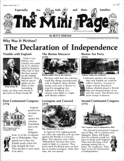 The Declaration of Independence