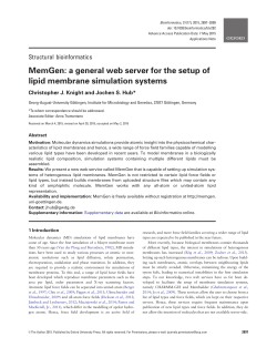 MemGen: a general web server for the setup of lipid membrane