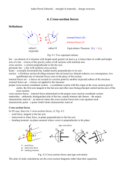 4. Cross-section forces