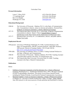 CV - Department of Communication