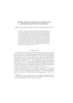 CLARKE CRITICAL VALUES OF SUBANALYTIC LIPSCHITZ